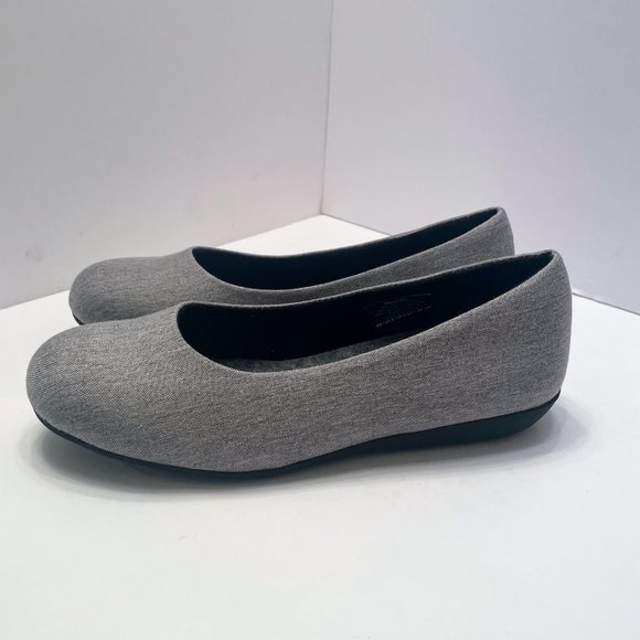 Baubax Gray Dressy Flats Size: 8 - Picture 7 of 12